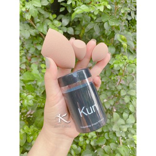 Bông mút tán nền Kun set gồm 3 chiếc siêu mịn bám phấn