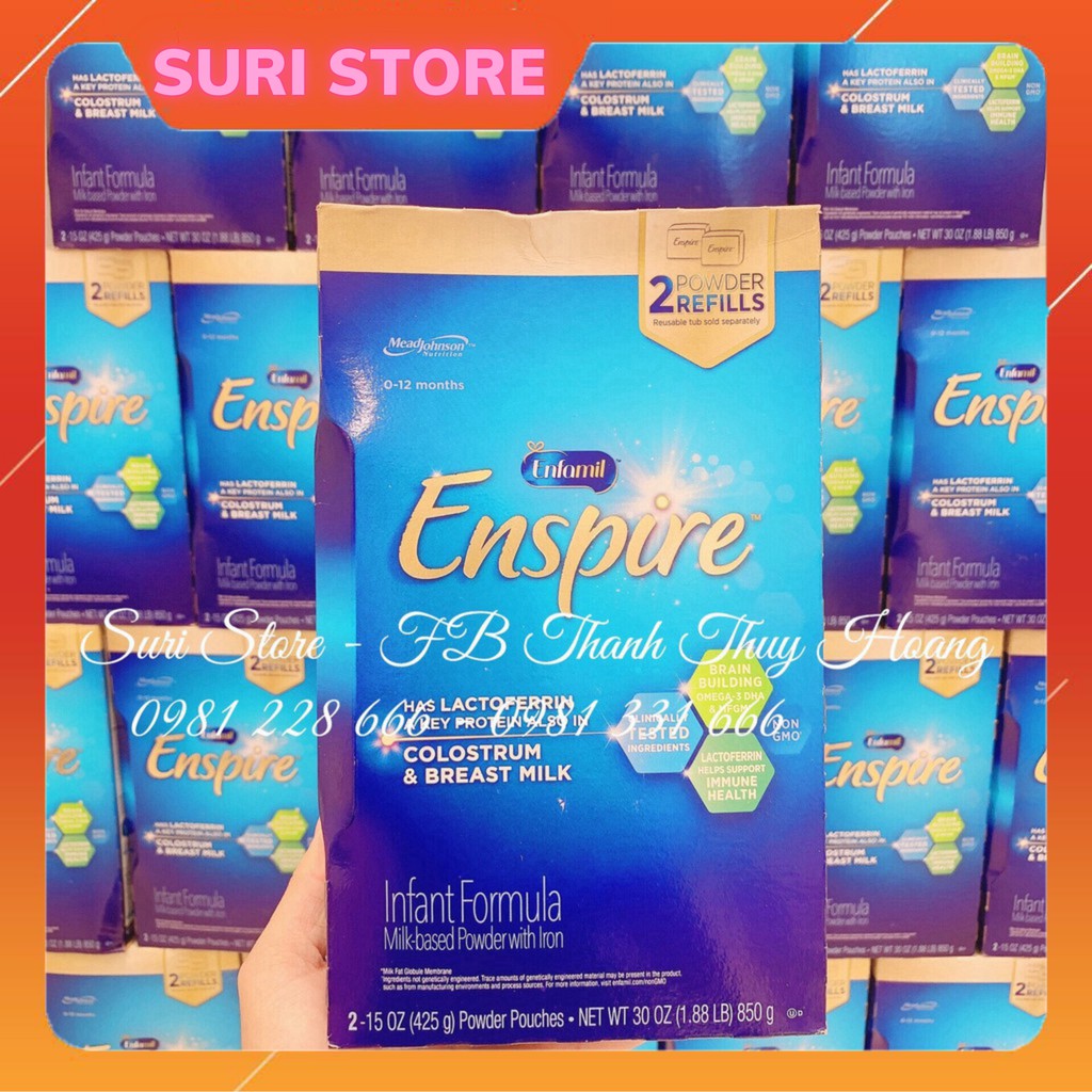 Sữa ENSPIRE hộp giấy 850g