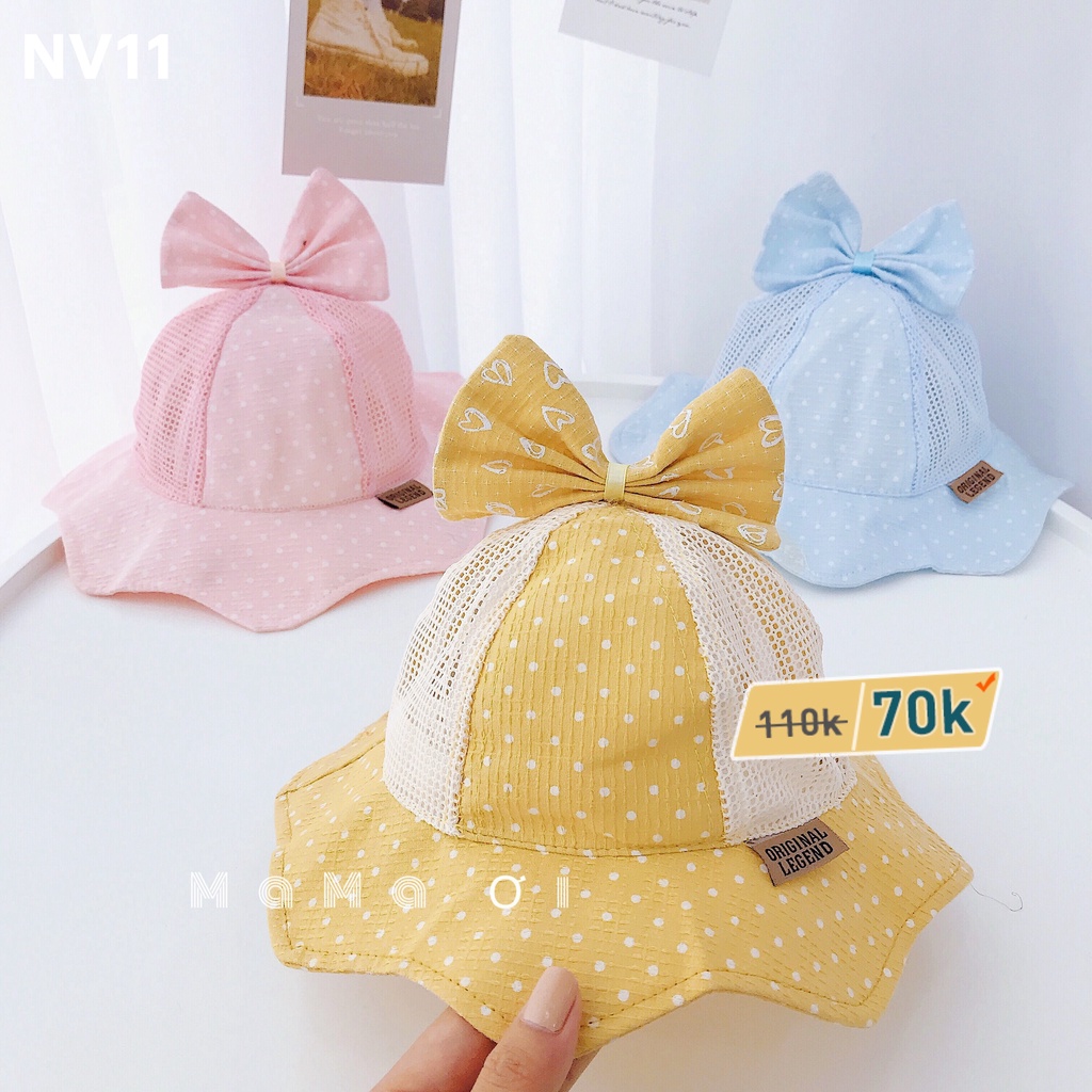 NVTH Tổng hợp nón vành SALE chỉ từ 70-80k siêu đáng yêu cho bé từ 0 - 36 tháng tuổi của Mama Ơi - Thời trang cho bé 2