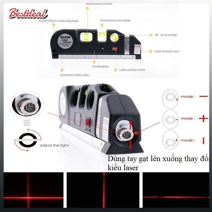 Thước Nivo, Căn Mực 4in1 Laser Level Pro 3