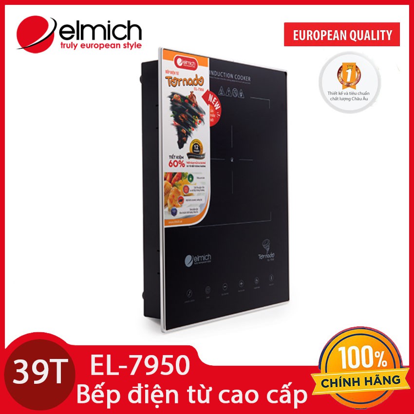 Bếp điện từ âm Elmich Tornado EL-7950 công suất 2200W hàng chính hãng bảo hành 25 tháng