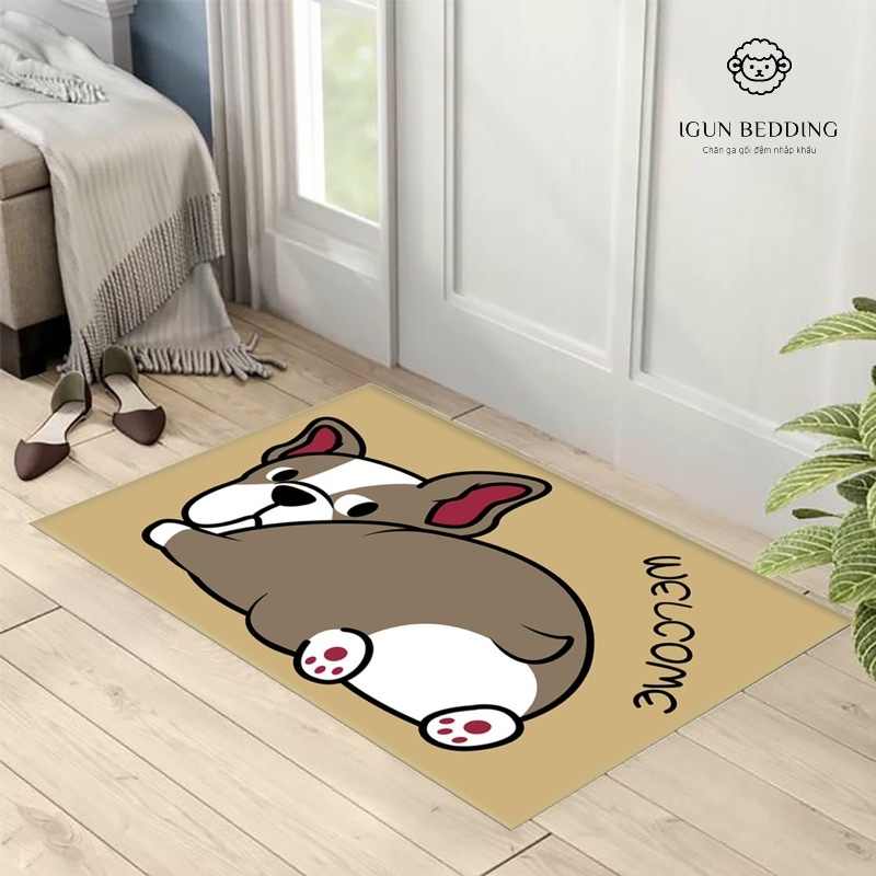 ⚡️RẺ VÔ ĐỊCH⚡️ Thảm chùi chân hình con vật siêu ngộ nghĩnh và đáng yêu