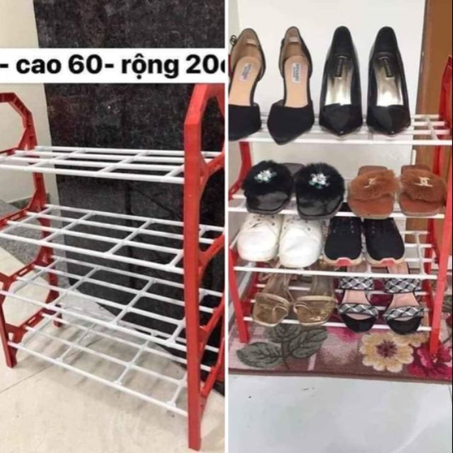 KỆ GIÀY NHỰA 4 TẦNG