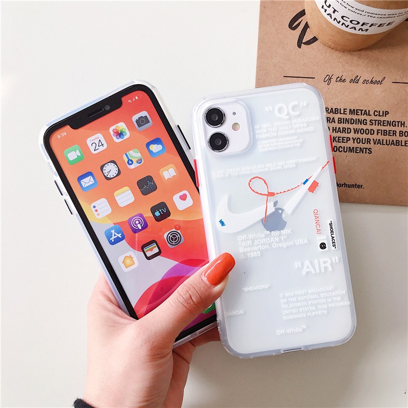 Famous Fashion Joint Brand Nikc Transparent Case IPhone 7 8 Plus SE 2020 Couples Phone Cover IPhone 12 pro max 12Mini Lens protection Popular Soft Casing IPhone 11 Pro Max X XR XS MAX