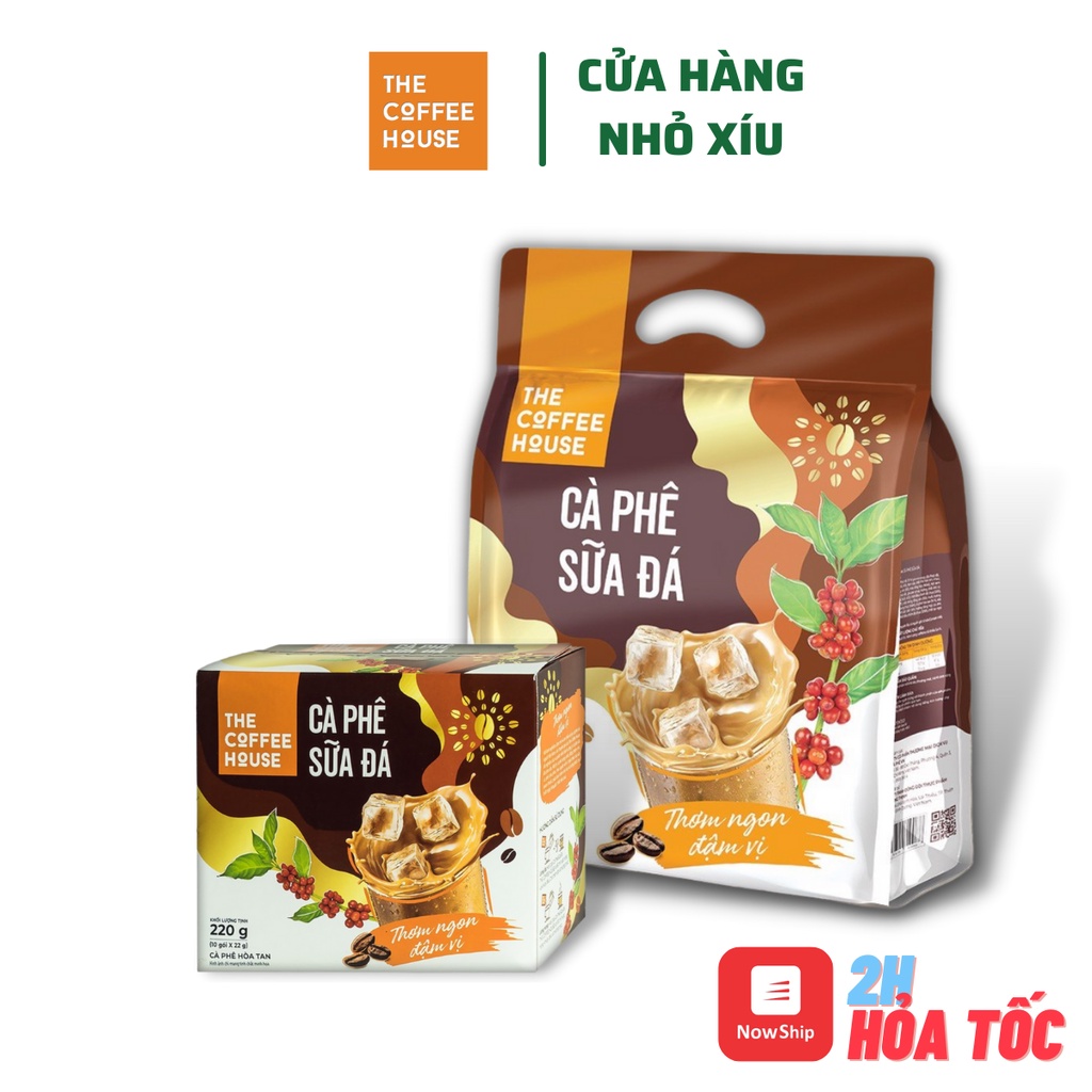 [Mã GROXUAN1 giảm 8% đơn 150K] Cà phê The Coffee House Cà Phê Sữa Đá Hòa Tan Đủ cỡ HSD Mới