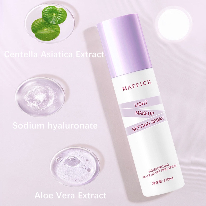 Chai xịt cố định lớp trang điểm MAFFICK lâu trôi và kiểm soát dầu trên da 120ml