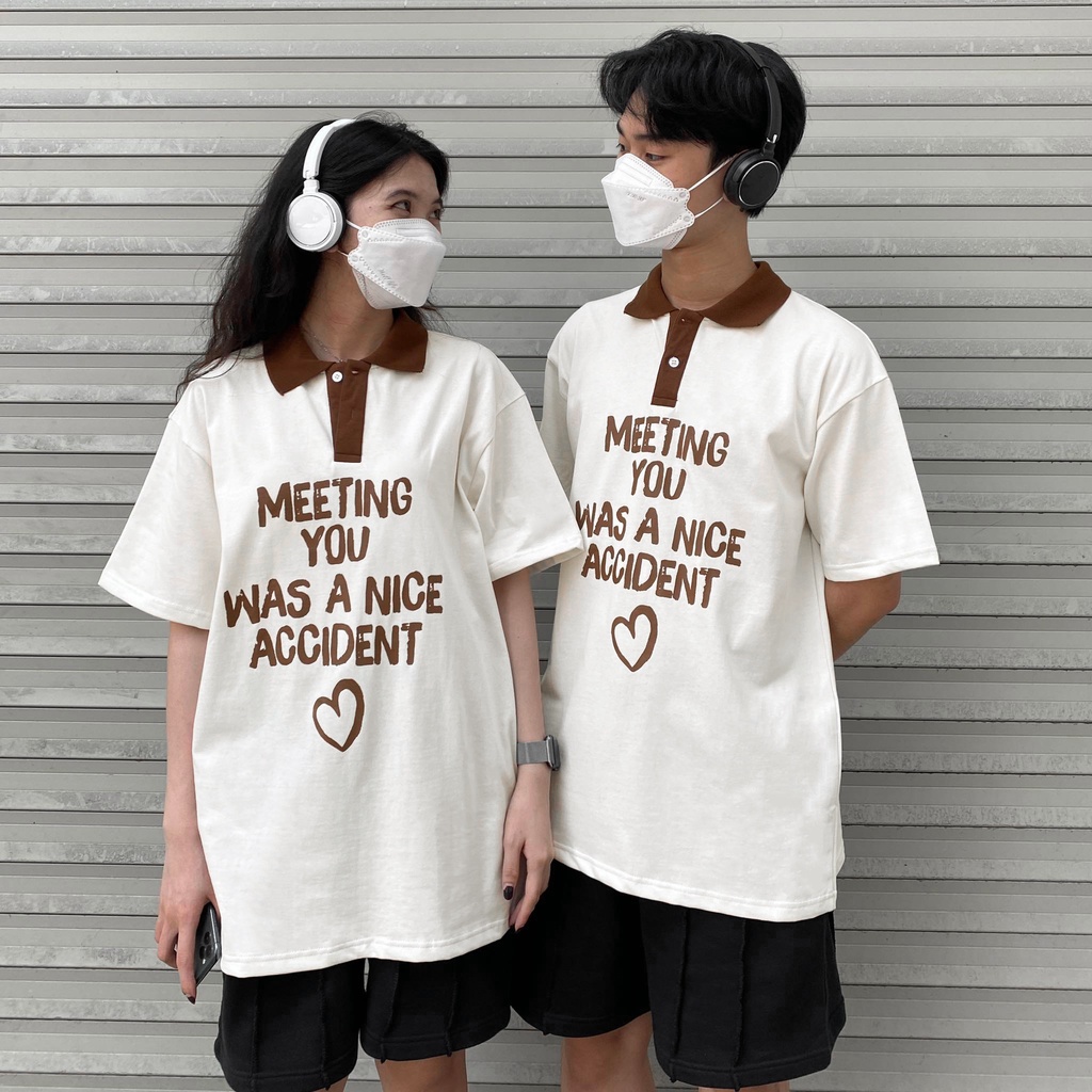 ÁO THUN FF FORM RỘNG POLO MEETING YOU, VẢI THUN 2 CHIỀU 100% COTTON 250G