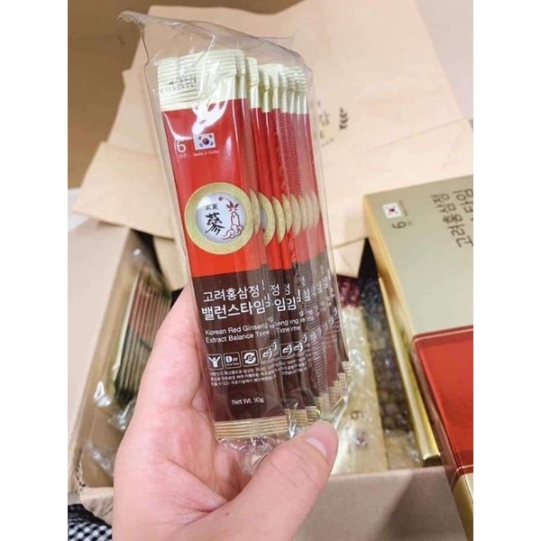 Hồng sâm 6 năm tuổi dạng gói Hàn Quốc