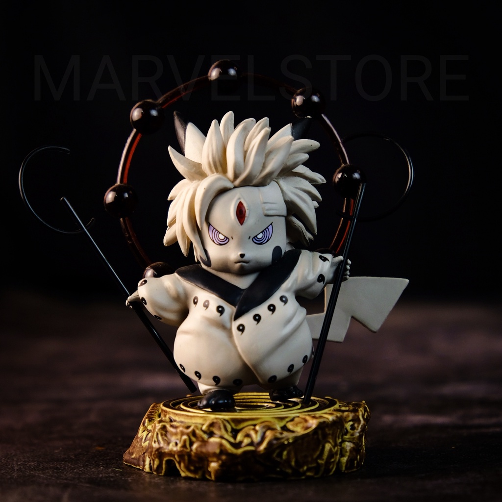 Mô hình Pikachu cosplay Madara lục đạo Naruto