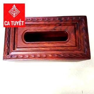 Hộp đựng giấy ăn gỗ hương cao cấp