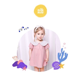 Váy milk mile thỏ hồng xuất hàn cực xinh cho bé gái