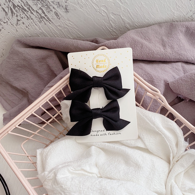 Set 2 kẹp hình nơ nhiều màu cho bé gái MINTSCLOSET Mint's Closet - PK8310