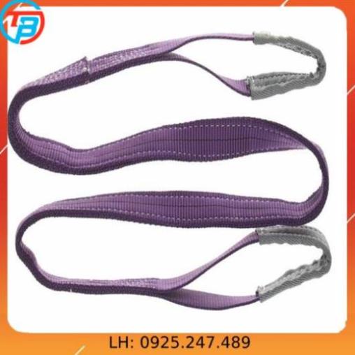 Dây cáp vải cẩu hàng 1 Tấn - bản 25mm - Hệ số 5:1 -  2 Mét CÁP THÉP Thái Bình VinàN