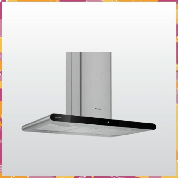 Máy hút khói , khử mùi đảo Malloca MC 9082 ISLAND , chất liệu inox , kính đen ( BH 3 NĂM )