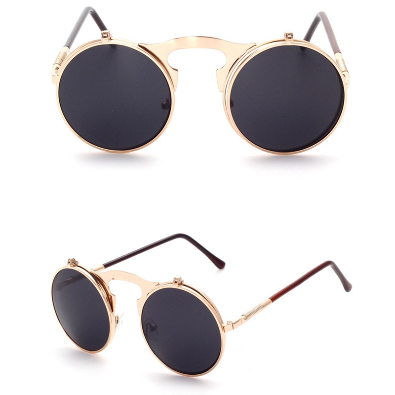 Kính Mát Lật Tròng Chống Tia Uv400 Phong Cách Retro Dành Cho Nam Và Nữ | BigBuy360 - bigbuy360.vn