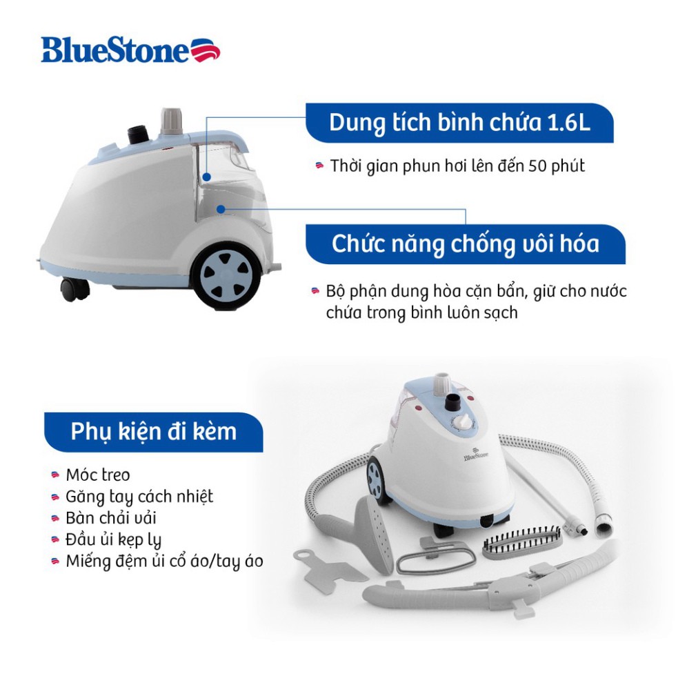 Bàn Ủi Hơi Nước Đứng BlueStone GSB-3911 Bảo hành 24 tháng Hàng chính hãng