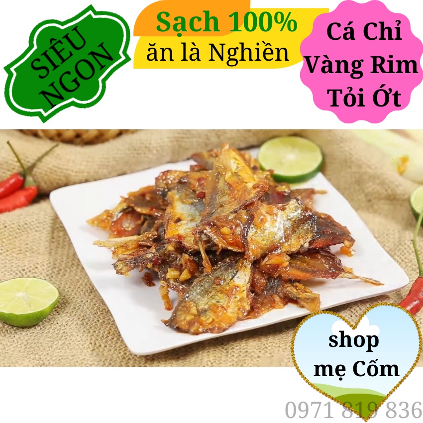 (250gr) Cá Chỉ Vàng Rim Tỏi Ớt siêu ngon Shop Mẹ Cốm