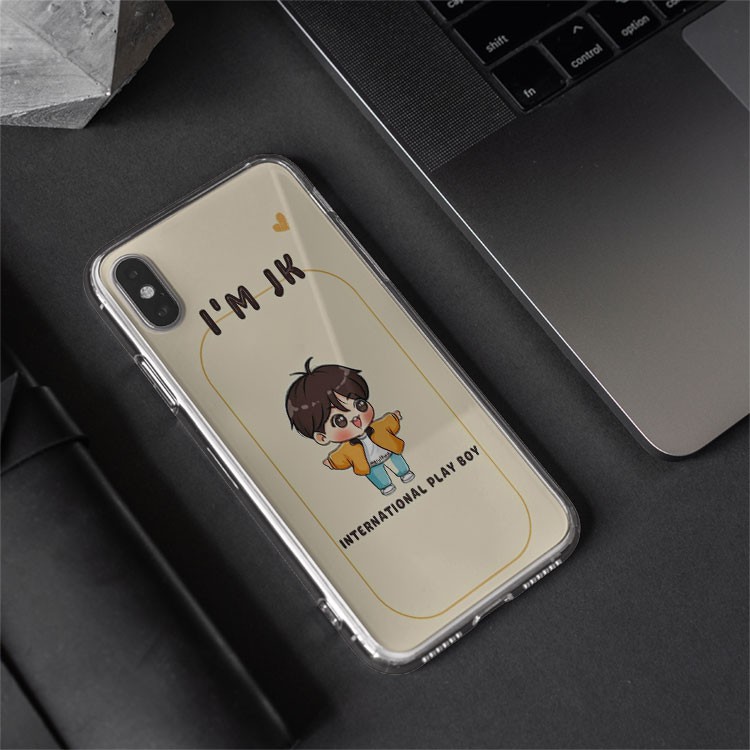 Ốp đt BTS I'm JK cute iPhone12promaxXS XR nữ 8plus mềm 7Plus X XR Xs Max 6 6s BLUBTS0787