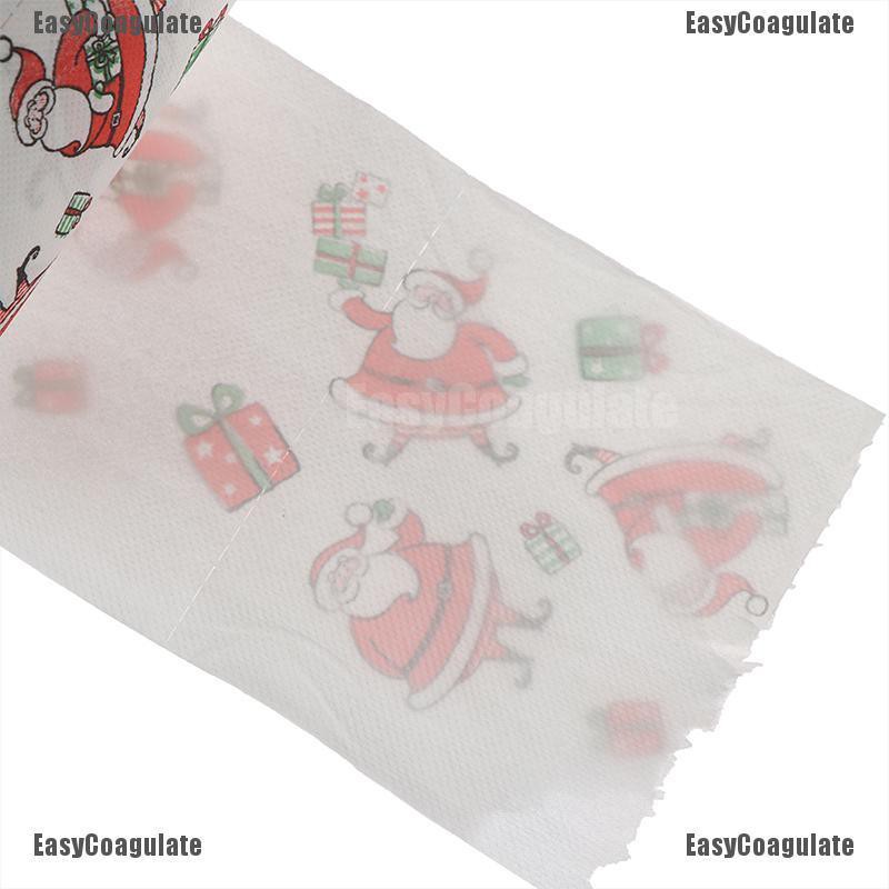 EasyCoagulate Paper Roll Tissue Christmas Decorations Xmas Santa Room Toilet Paper Decor