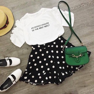 Set áo phối quần giả váy