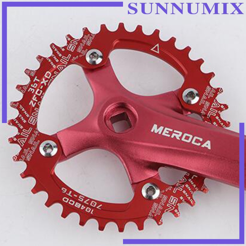 Bicycle Crankset Solid 8 9 10 11 104bcd 170mm Single Speed Crankset Bike Crank Repair Replacement Accessory