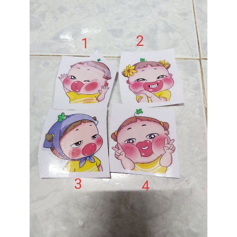 Tem Sticker Quỳnh Aka Cute Dán Xe Nón ĐT Giá Rẻ