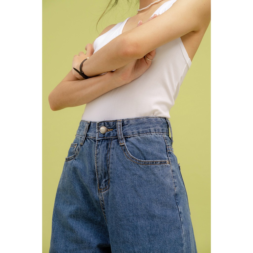 Quần jeans cullotes cotton LENclothing 8184