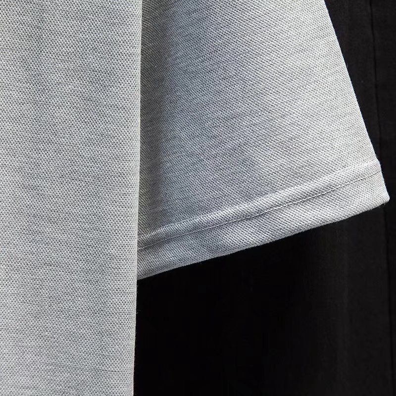 Áo Thun POLO Ngắn Tay Cổ Chữ V Màu Trơn Thời Trang Hàn Quốc Size M-3XL