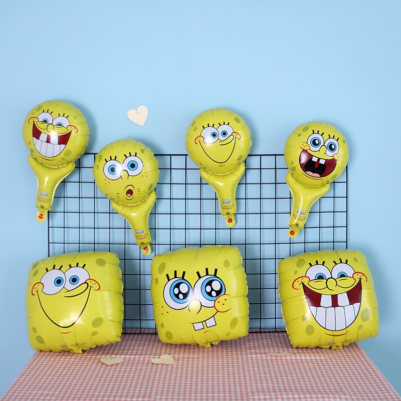 Bong Bóng Trang Trí Phòng Trẻ Em Hình Bọt Biển Hoạt Hình