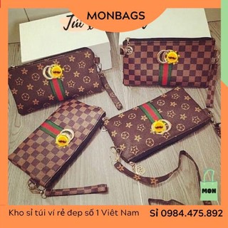 Ví da nữ cầm tay đeo chéo monbags