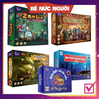 [SALE MÙA DỊCH] Board game-Escape From Zombie-đi tìm kho báu Foxi-đồ chơi trẻ em-giải trí vừa chơi học và nhiều giá trị.