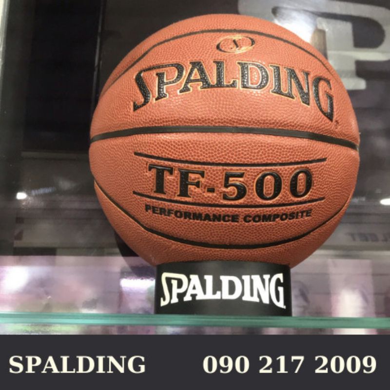 Bóng rổ Da Spalding TF 500 (74-529Y)- - Tặng kèm kim bơm bóng và túi lưới đựng bóng