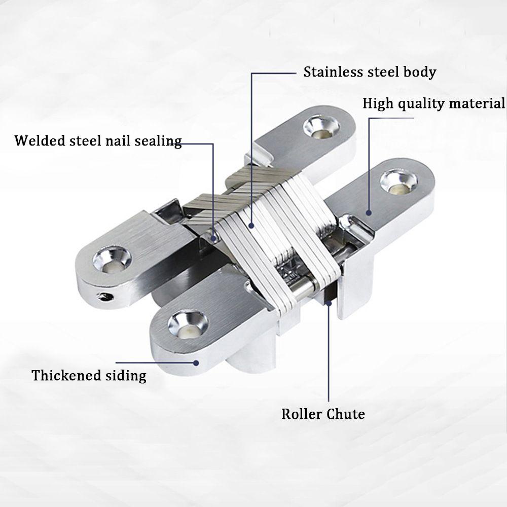 YNATURAL Set 2 Bản Lề Bằng Thép Không Gỉ Có Thể Gấp Gọn Tiện Dụng