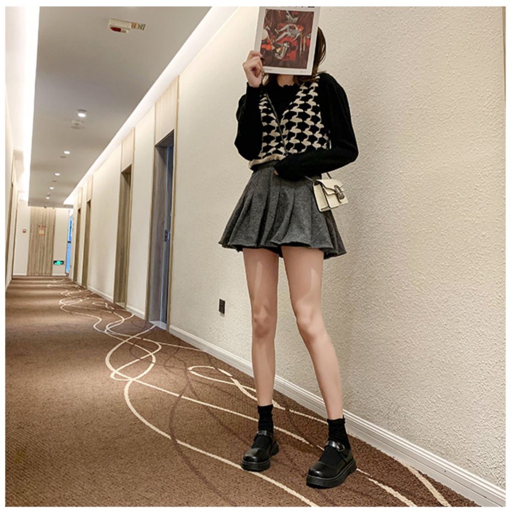 G024 (sẵn lỳ 37,38) Giày Mary Janes mũi tròn khóa tim phong cách nữ sinh Nhật Bản 2021 (ORDER) | BigBuy360 - bigbuy360.vn