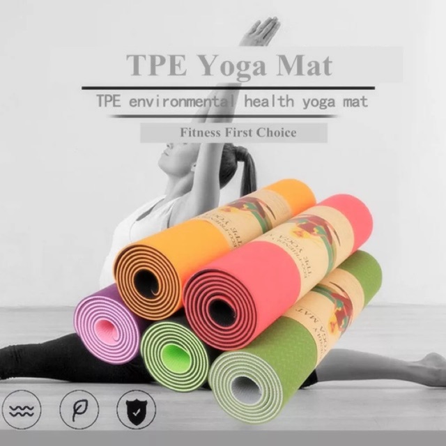 Thảm yoga hàng cao cấp 2 mặt, có kèm túi