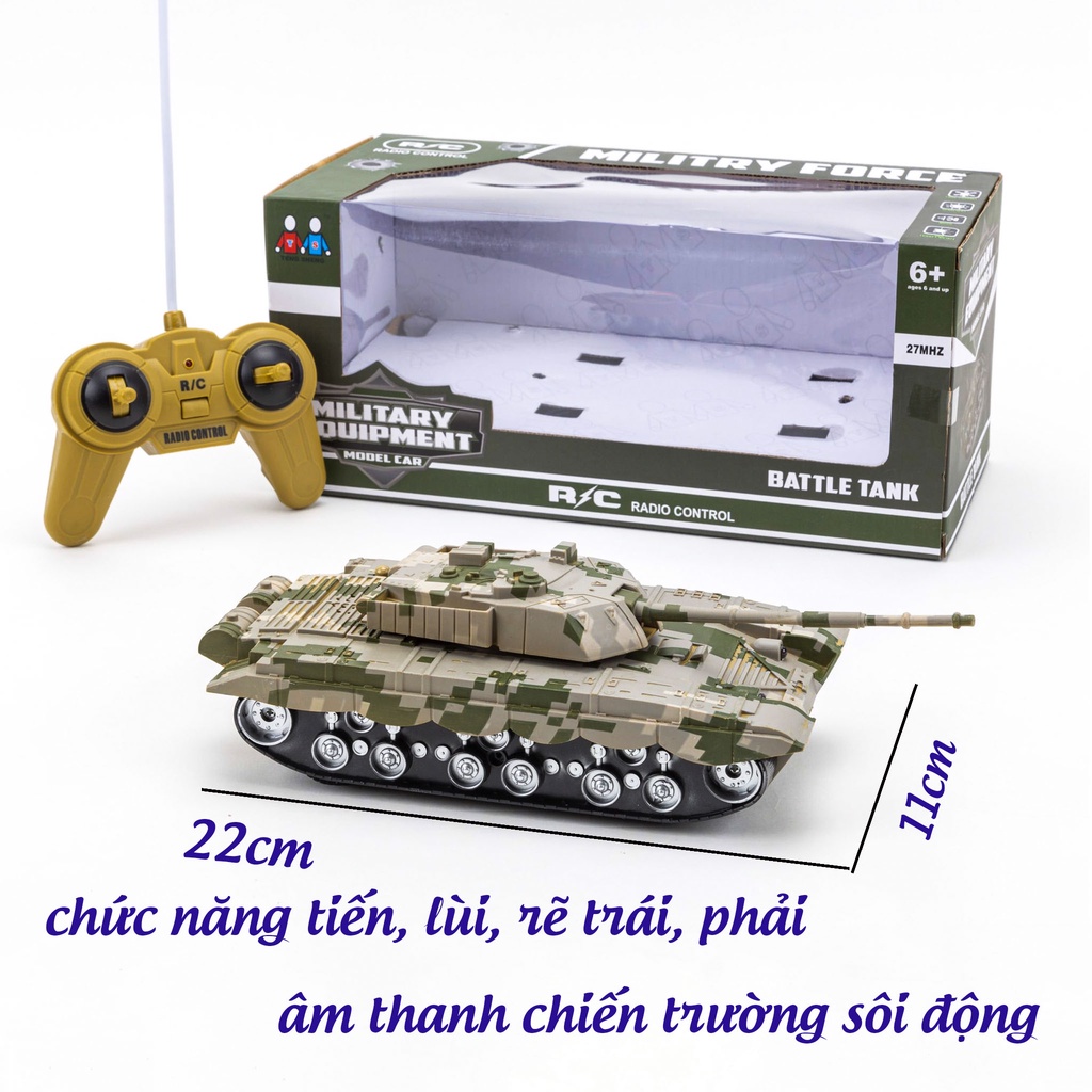 Xe tăng điều khiển bánh xích pin sạc