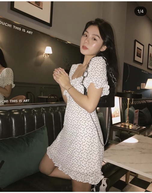 Đầm Heart Dress Hoạ Tiết Trái Tim Nhí Và Ngôi sao- đầm ôm eo chất voan lụa ở sau bo chun có lót trong(kèm ảnh trải sàn) | BigBuy360 - bigbuy360.vn