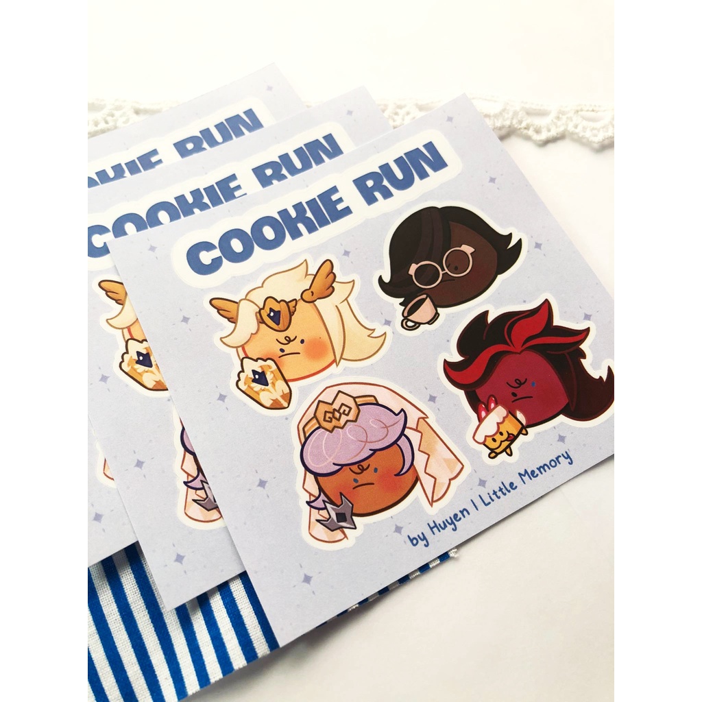 Sticker Cookie Run Kingdom cau có cán mờ độc quyền vẽ bởi artist Huyền | Little Memory