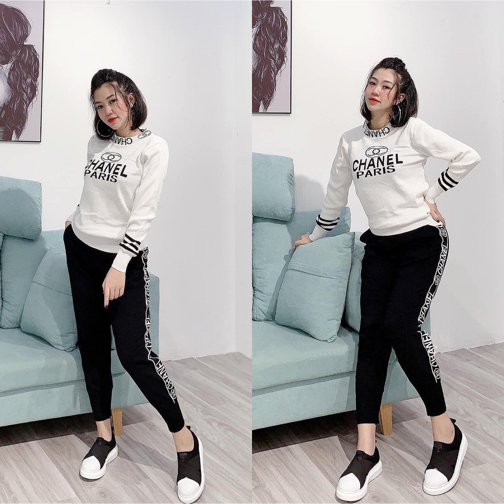 Set bộ quần áo thu đông cho phái nữ 40-58kg mẫu CHAPA. Chất liệu đẹp, hàng may kỹ. HT81