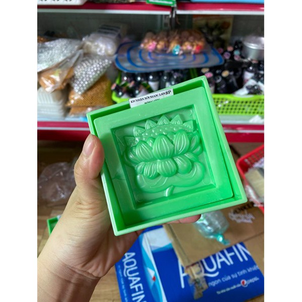 Khuôn Ấn Xôi Vuông 8*5 Cm Màu Xanh