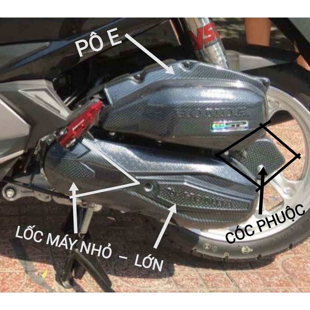 ỐP XE AIRBLADE 2016-2019, AB CARBON, AIR BLADE CACBON, Phụ Kiện Xe AB 2017,2018, Đồ Chơi Xe AB