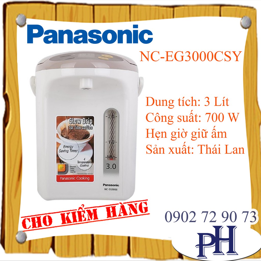 Bình Thủy Điện Panasonic PABT-NC-EG3000CSY 3L