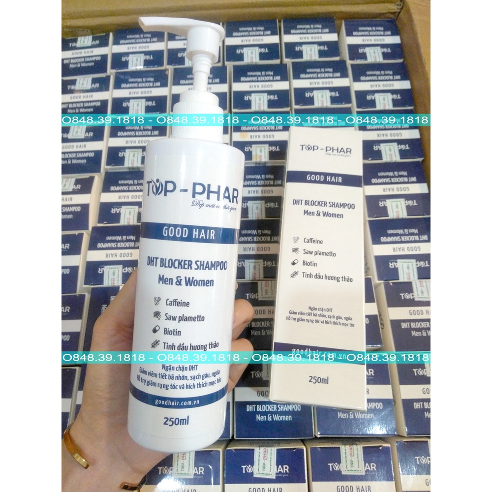 🌴 Dầu Gội Good Hair DHT Blocker Shampoo Ngăn Viêm Da Bã Nhờn, Giúp Mọc Tóc, Giảm Gàu Ngứa -250ML