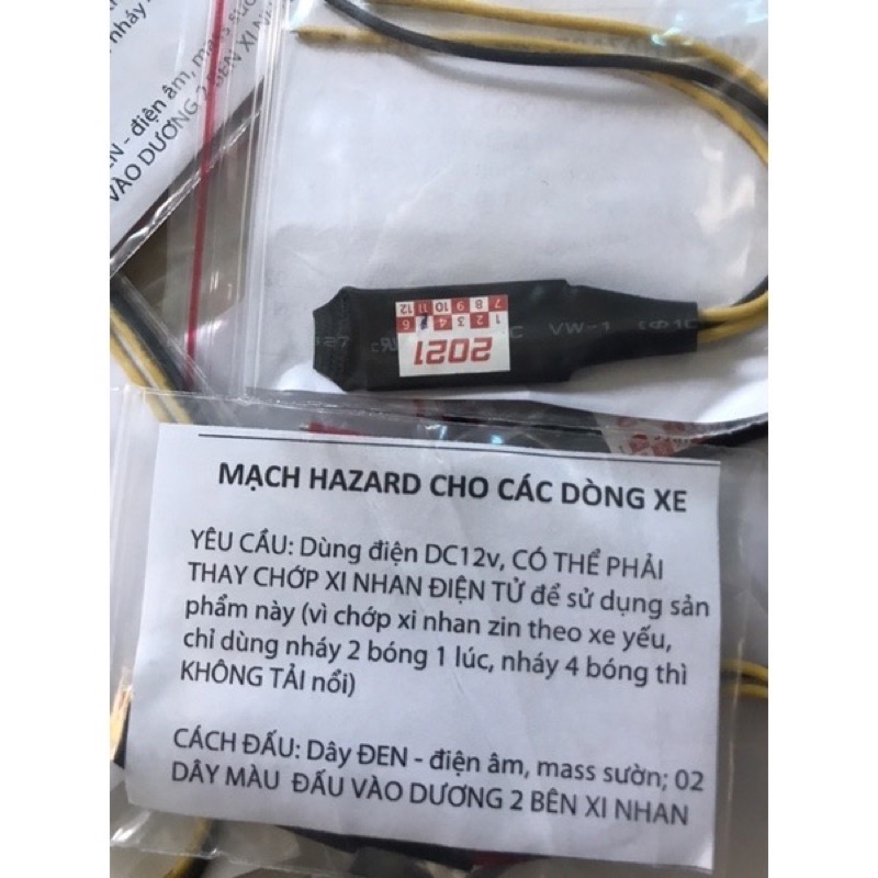 Mạch Haza Nháy Xinhan Các Dòng Xe