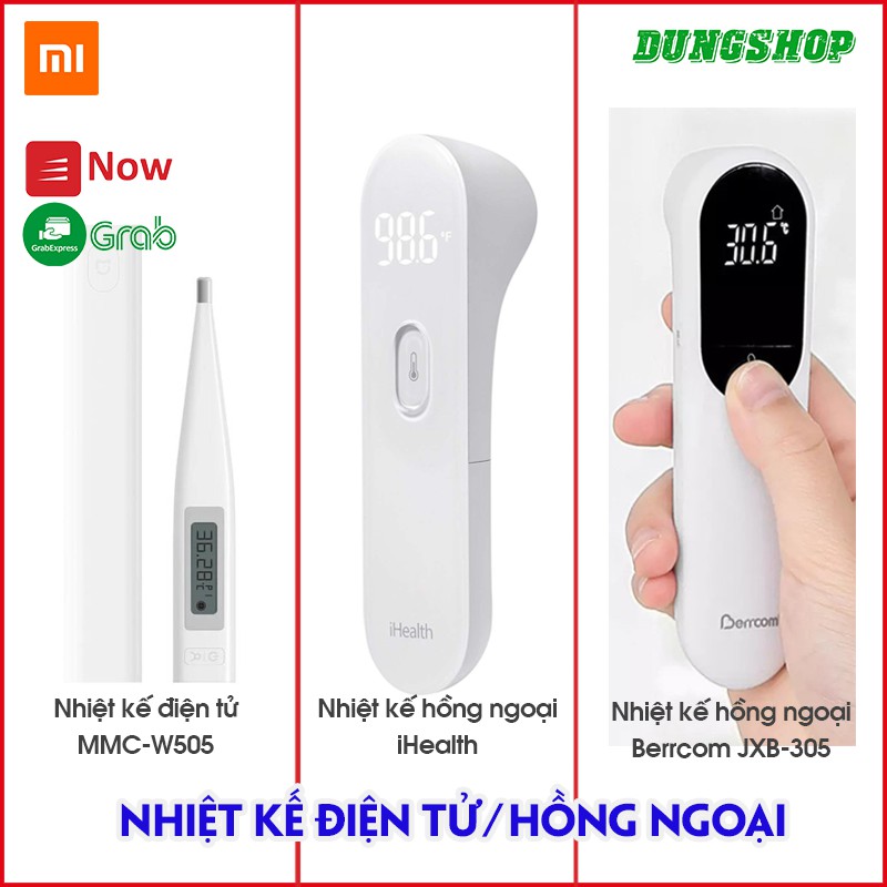 Nhiệt Kế Điện Tử Xiaomi MMC-W505 / Nhiệt kế hồng ngoại iHealth / Berrcom JXB-305