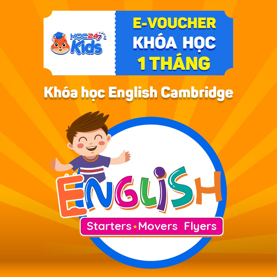 Toàn quốc  Khóa học tiếng Anh English Cambridge   - App HOC247 Kids