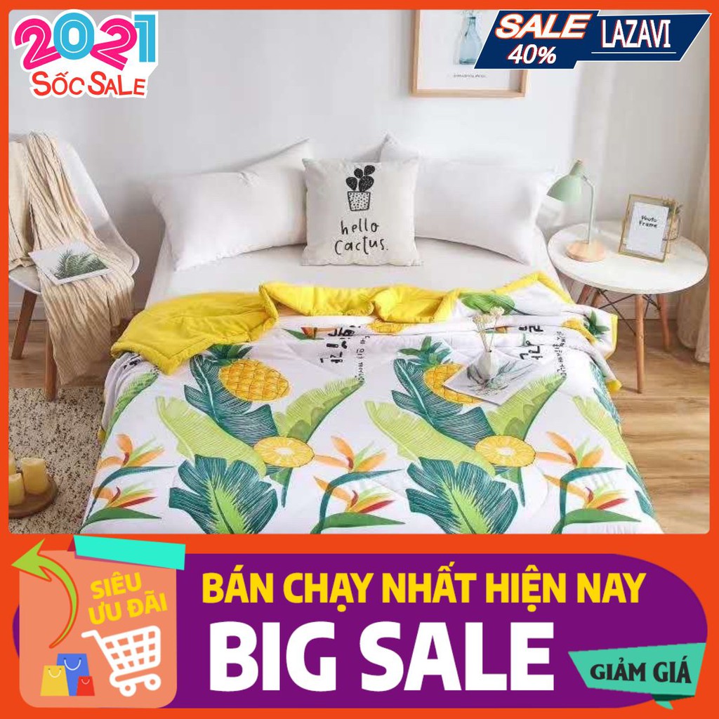 Chăn hè cotton đũi cao cấp nhập khẩu 2020,siêu mềm mịn, free ship,2mx2m3,Mẫu Z02