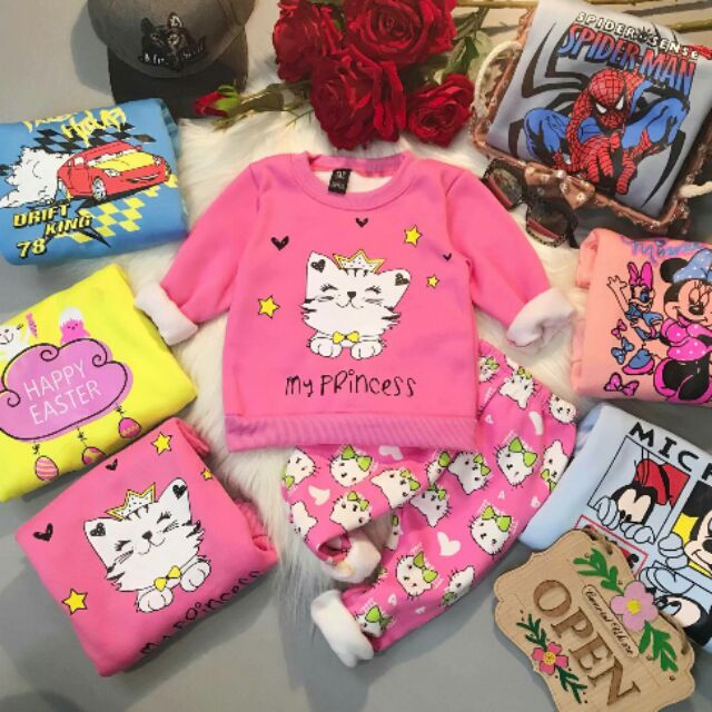 Combo bộ nỉ lông QC