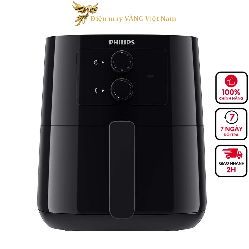 [Mã ELHADEV giảm 4% đơn 300K] Nồi chiên không dầu thế hệ mới Philips HD9200 model thay thế cho HD9220