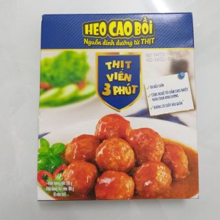 Combo 10 hộp thịt viên 3 phút Heo cao bồi - Shop mesuhao